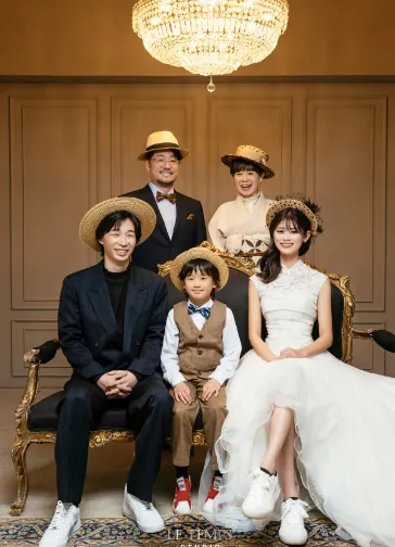 5人家族の写真