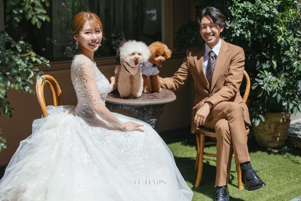 愛犬と一緒に撮る韓国フォト