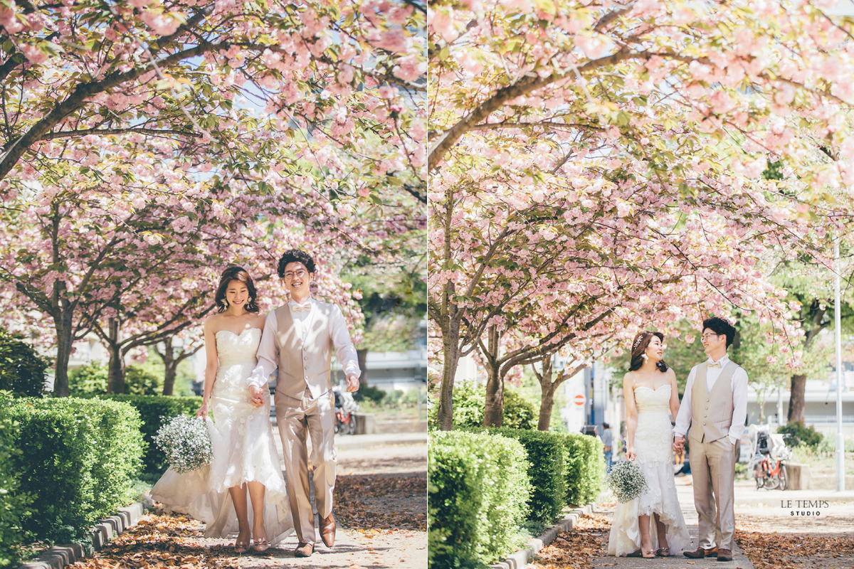 【お客様の声】 桜フォトウェディングがとっても素敵な日台カップルのご感想をご紹介♡